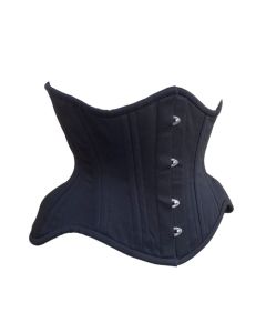 Black Cashmere Corset Hourglass Silhouette Short 