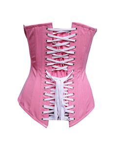 Corset Pink Alexia-Pink PVC Vinyl Long
