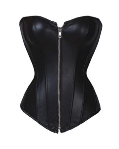 Corset Sexy Underbust Black Pvc Corset Gothic Underbust