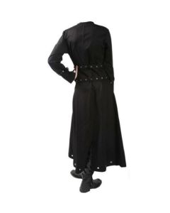 Gothic Hellriser Long Coat Punk Black Spring Autumn Long Coat 