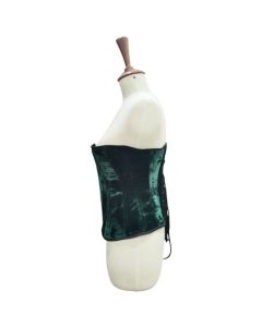 Heavy Duty 26 Velvet Double Steel Boned Waist Training Overbust Tight Shaper Corset