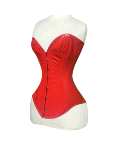 Heavy Duty Red Sexy Overbust PVC Corset