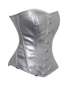 Heavy Duty 26 Double Steel Boned Waist Training Faux Leather Overbust Corset