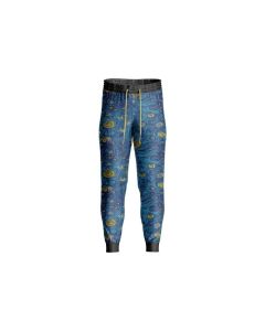 Sublimated Abstract Green Pattern Trousers