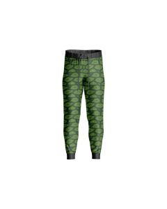 Sublimated Abstract Green Pattern Trousers WOMEN