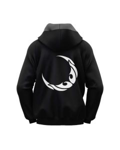 Women's Sublimated Black Tribal Goat Skull Gothic Hoodie