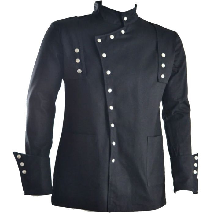 Men's Fashion Gothic Short Coat, Men's Fashion Gothic Cotton Coat