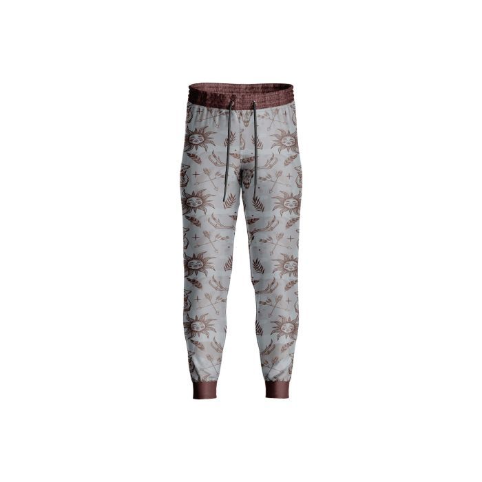 Sublimated Goat Skull Gothic Trousers