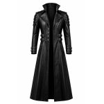 Shadow Dominion Leather Trench Coat