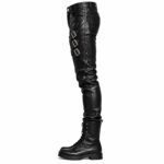 Alternative Rock Black Leather Pants - Image 2