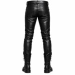 Alternative Rock Black Leather Pants - Image 3