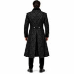 Black Gothic Brocade Tailcoat - Image 3