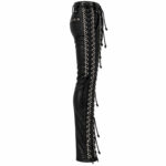 Black Gothic Lace-Up Corset Pants - Image 3