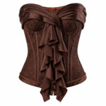 Brown Lace Corset Top