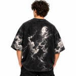 Washed Black GEAR 5 Graphic Oversized T-Shirt - Image 2