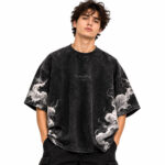 Washed Black GEAR 5 Graphic Oversized T-Shirt