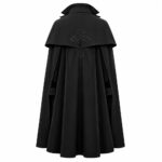 Victorian Cloak with High Collar and Decorative Closure - Image 2