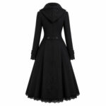Black Victorian Gothic Coat - Image 2