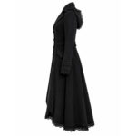 Black Victorian Gothic Coat - Image 3