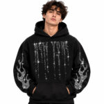 Rhinestone New York Flame Hoodie