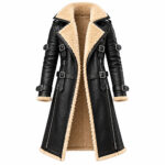 Black Punk Rock Leather Coat