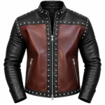 Men's Gothic Studded Leather Jacket